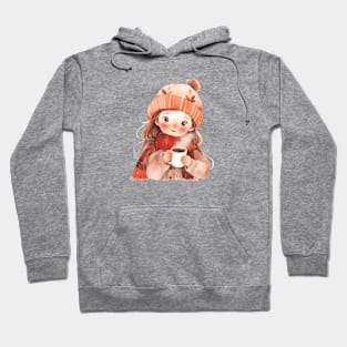 Kawaii winter girl Hoodie